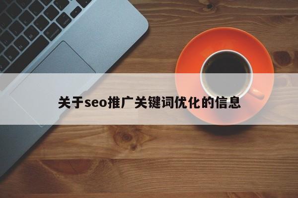 关于seo推广关键词优化的信息