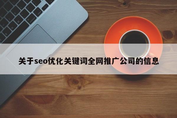 关于seo优化关键词全网推广公司的信息