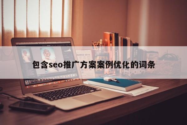 包含seo推广方案案例优化的词条
